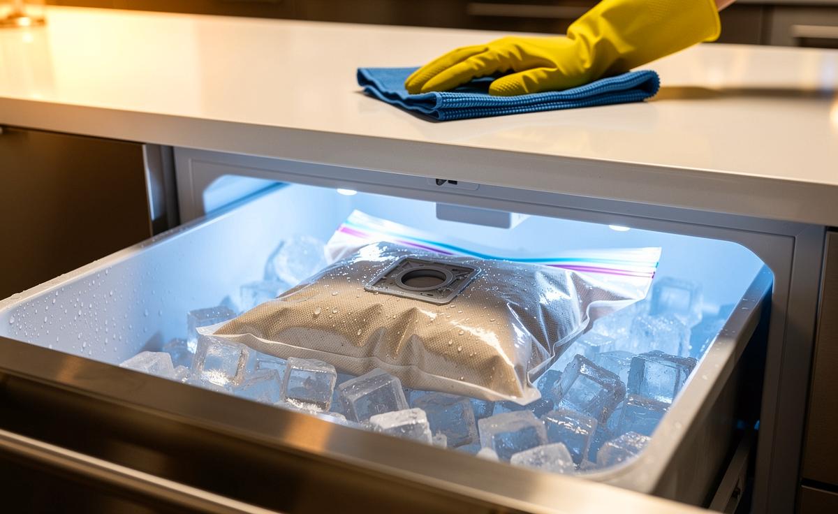 Leute frieren ihren Staubsaugerbeutel ein und putzen dann ihr Haus, Home-Organizer schwören darauf