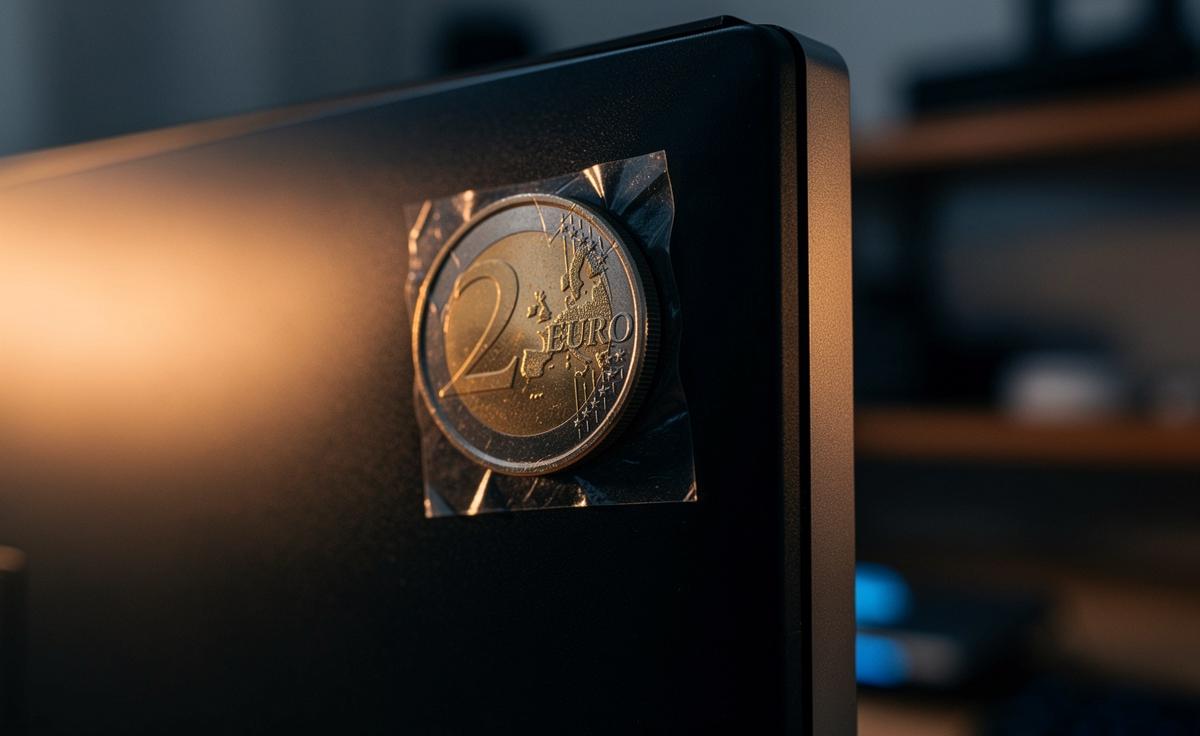 Menschen kleben Münzen auf ihre PC-Monitore und ein Technik-Insider erklärt warum